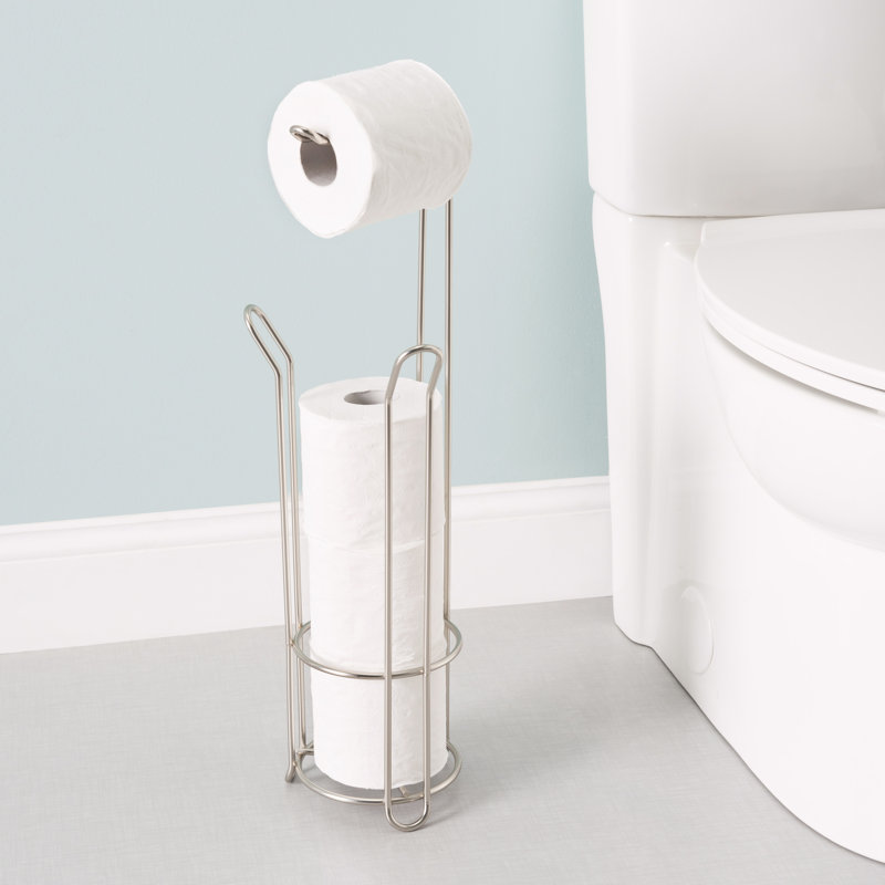 Home Basics Heavy Duty Free Standing Toilet Paper Holder & Reviews Wayfair